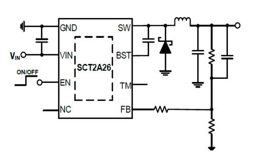 5.5V-100V Vin, 4A Peak Current Limit, High Efficiency Asynonous Stepdown DCDC Converter